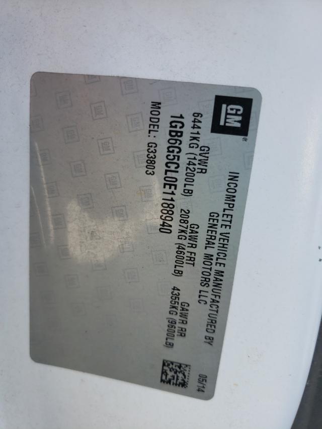 2014 CHEVROLET EXPRESS G4 1GB6G5CL0E1188940