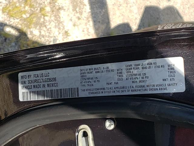 2020 RAM 2500 TRADE 3C6UR5CL7LG235206