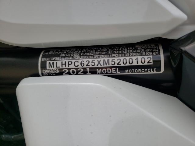 2021 HONDA CBR500 RA MLHPC625XM5200102