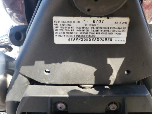 2008 YAMAHA XVS1300 CT JYAVP25E58A005939