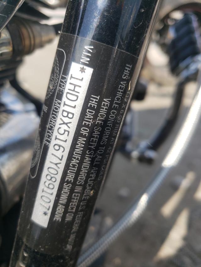 2007 HARLEY-DAVIDSON FLSTF 1HD1BX5167Y089107