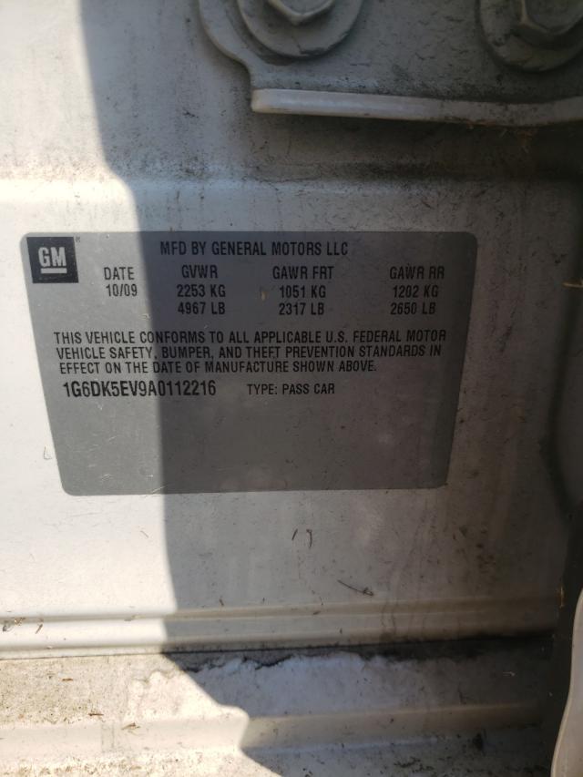 2010 CADILLAC C/T CTS HI 1G6DK5EV9A0112216