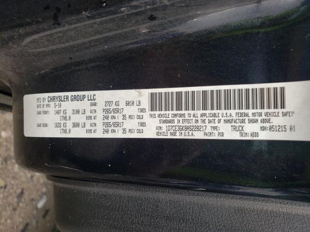 2010 DODGE DAKOTA SXT 1D7CE3GK8AS228217