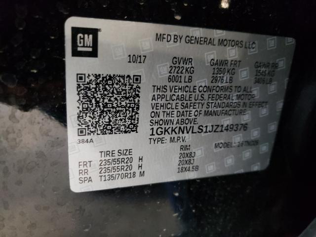 2018 GMC ACADIA ALL 1GKKNVLS1JZ149376