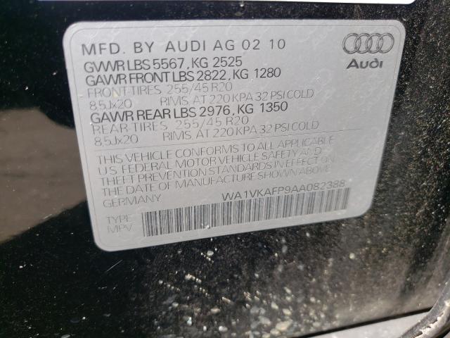 2010 AUDI Q5 PRESTIG WA1VKAFP9AA082388
