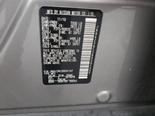 2011 INFINITI QX56 JN8AZ2NC2B9301347