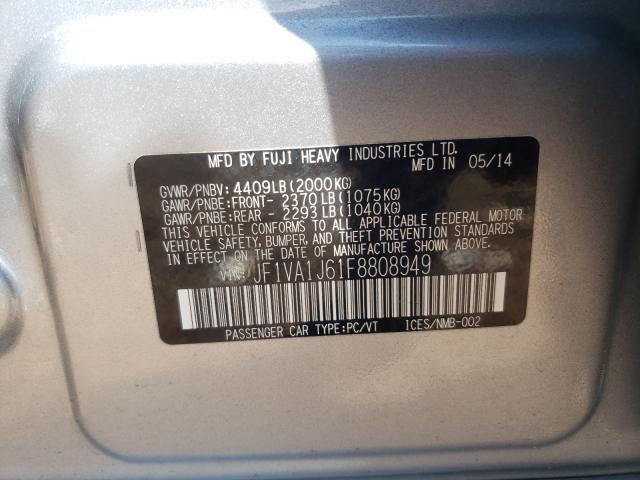 2015 SUBARU WRX LIMITE JF1VA1J61F8808949