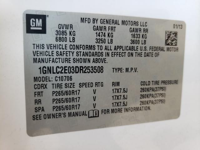 2013 CHEVROLET TAHOE POLI 1GNLC2E03DR253508