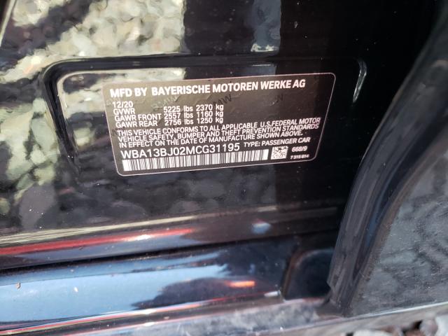 2021 BMW 530 XI WBA13BJ02MCG31195
