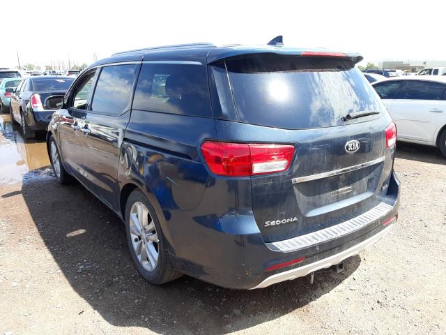 2016 KIA SEDONA SXL KNDME5C13G6159316