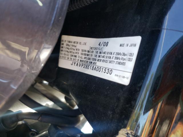 2008 YAMAHA XV1700 A JYAVP28E18A001530