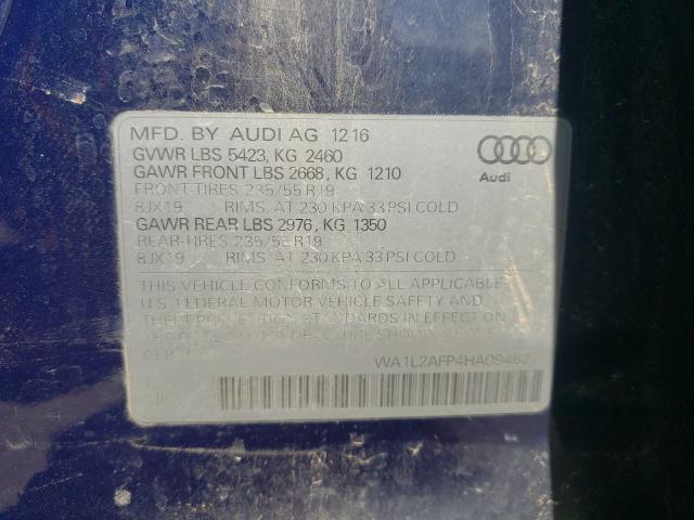 VIN WA1L2AFP4HA094627 2017 Audi Q5, Premium Plus no.10