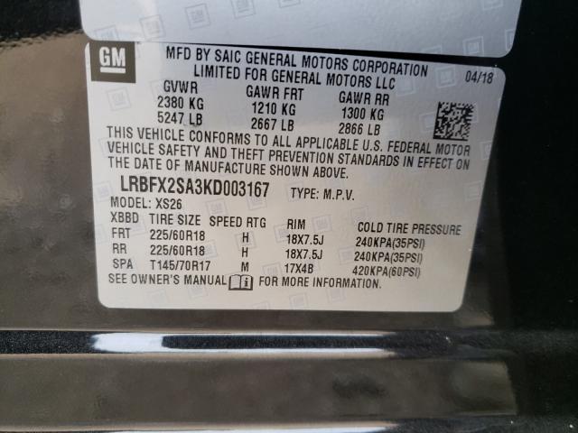 2019 BUICK ENVISION E LRBFX2SA3KD003167