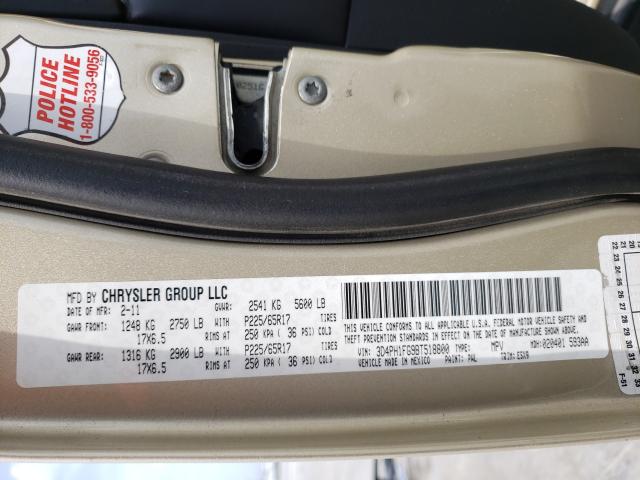 2011 DODGE JOURNEY MA 3D4PH1FG9BT518800