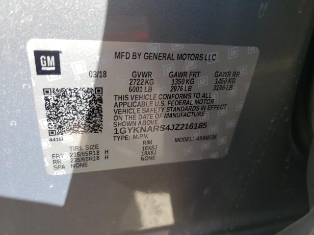 2018 CADILLAC XT5 1GYKNARS4JZ216185