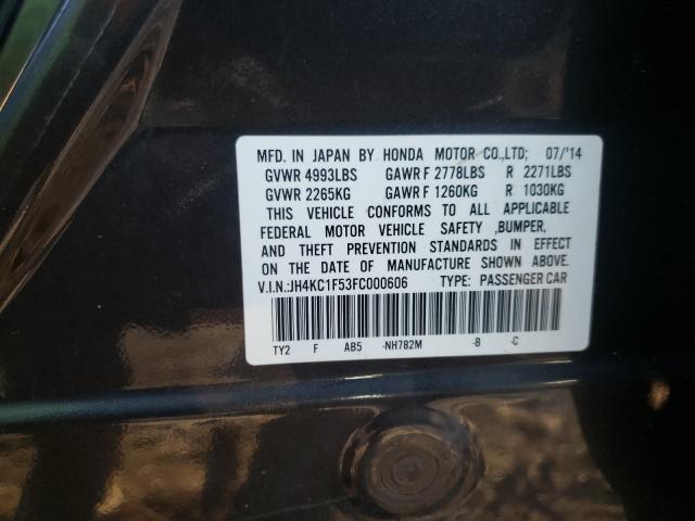 2015 ACURA RLX TECH JH4KC1F53FC000606