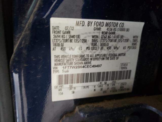 2012 FORD F-250 1FT7W2B64CEC49497