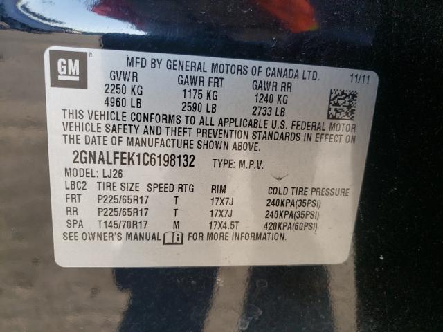 2012 CHEVROLET EQUINOX SS 2GNALFEK1C6198132