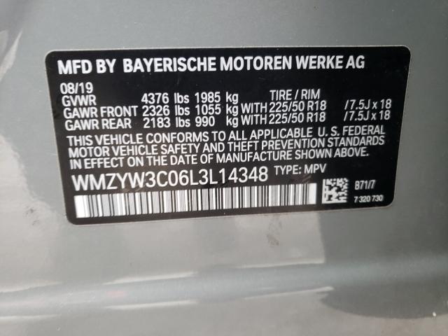 2020 MINI COOPER COU WMZYW3C06L3L14348