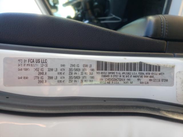 2017 DODGE DURANGO GT 1C4RDHDG9HC732414