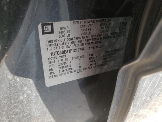 2015 GMC CANYON SLE 1GTG5BEA1F1219744