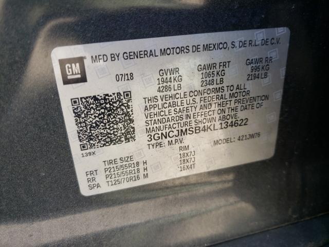 2019 CHEVROLET TRAX PREMI 3GNCJMSB4KL134622