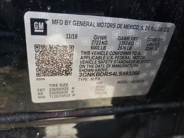 2020 CHEVROLET BLAZER 3LT 3GNKBDRS4LS593266