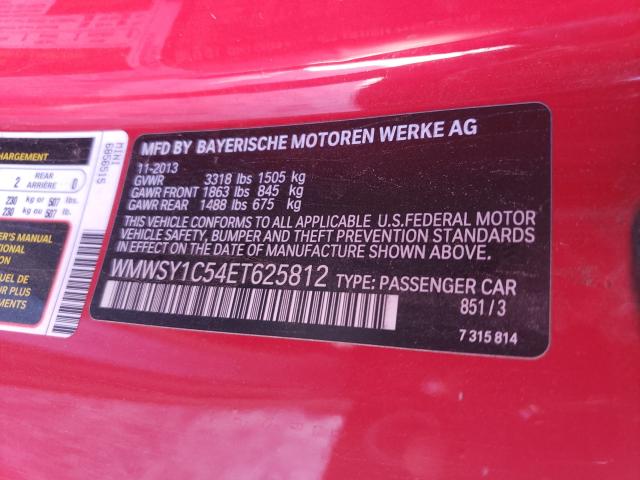 2014 MINI COOPER ROA WMWSY1C54ET625812