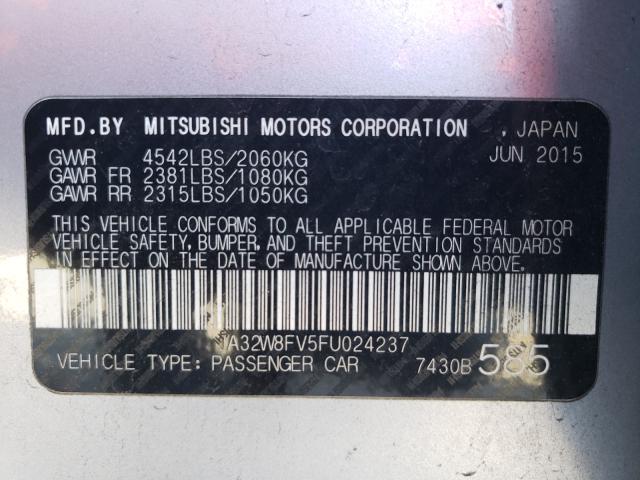 2015 MITSUBISHI LANCER EVO JA32W8FV5FU024237