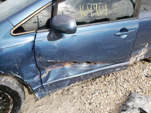 2010 HONDA CIVIC VP 19XFA1F36AE057472