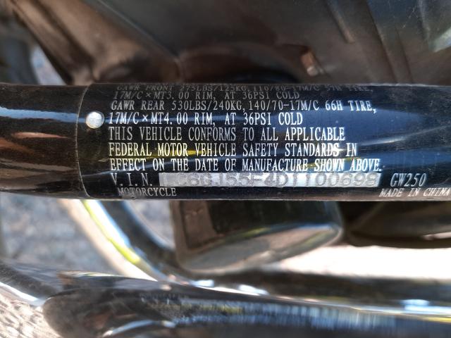 2013 SUZUKI GW250 LC6GJ55F4D1100698