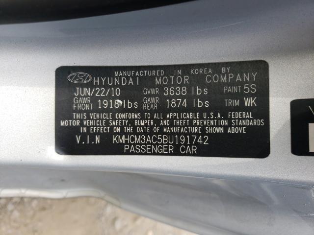 2011 HYUNDAI ACCENT GL KMHCM3AC5BU191742