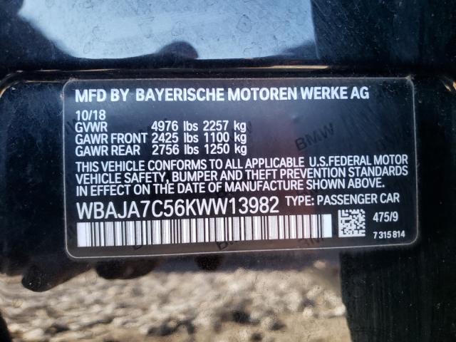 2019 BMW 530 XI WBAJA7C56KWW13982