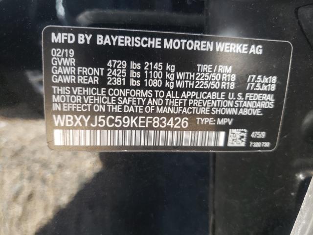 2019 BMW X2 XDRIVE2 WBXYJ5C59KEF83426