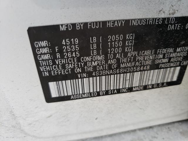 2017 SUBARU LEGACY SPO 4S3BNAS68H3058448