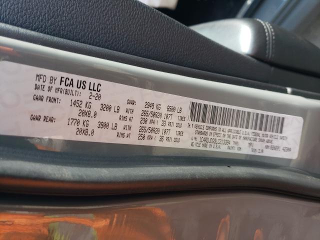 2020 DODGE DURANGO GT 1C4RDJDG9LC213394