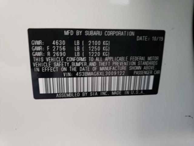 2020 SUBARU LEGACY SPO 4S3BWAG6XL3009122