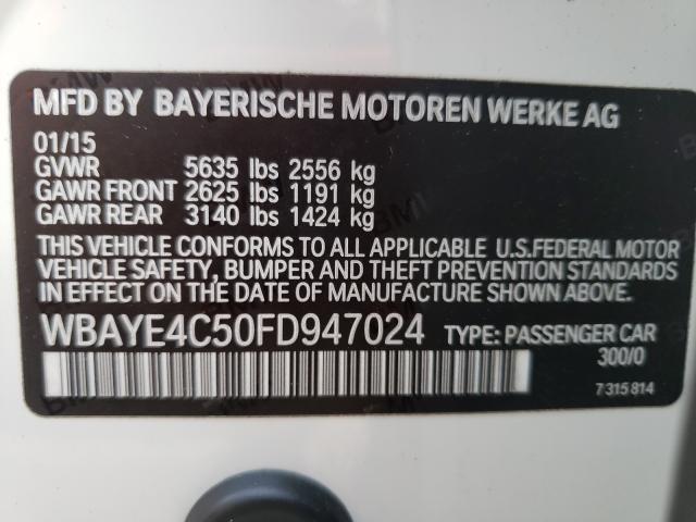 2015 BMW 740 LI WBAYE4C50FD947024
