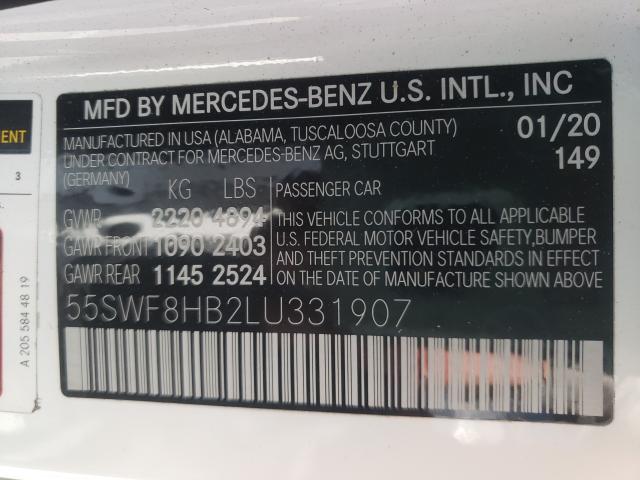 2020 MERCEDES-BENZ C 63 AMG-S 55SWF8HB2LU331907