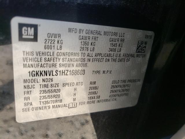 2017 GMC ACADIA ALL 1GKKNVLS1HZ168603