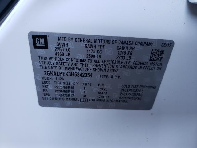 2017 GMC TERRAINSLT 2GKALPEK3H6342354