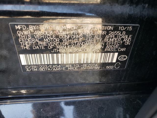 2016 LEXUS GS 200T BA JTHBA1BL2GA000149