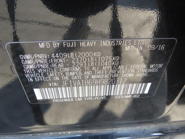 2017 SUBARU WRX JF1VA1B69H9820312