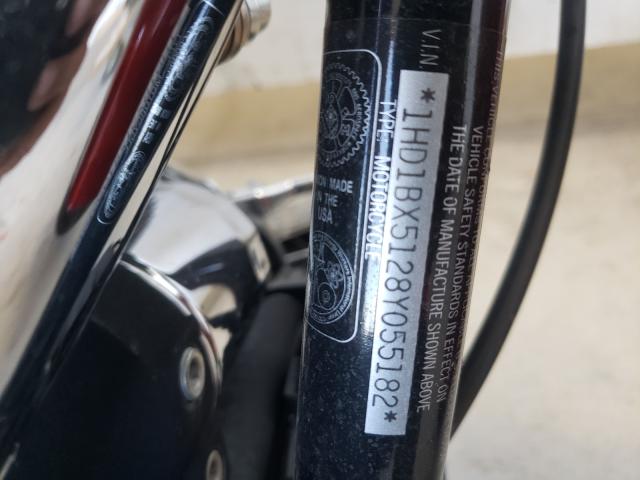 2008 HARLEY-DAVIDSON FLSTF 1HD1BX5128Y055182