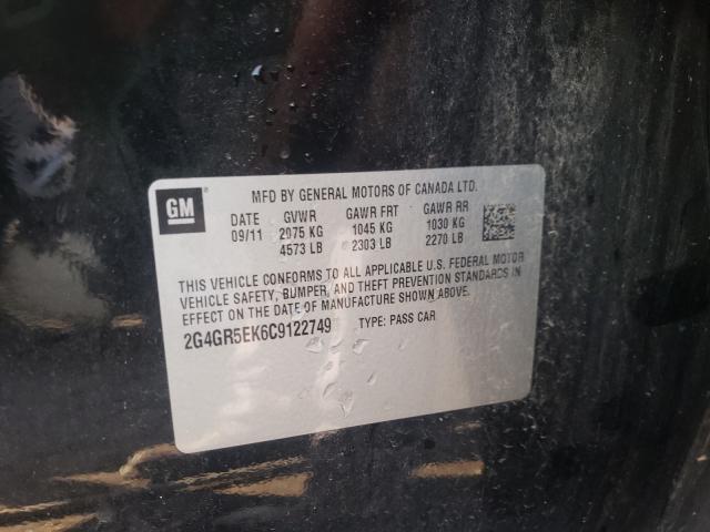 2012 BUICK REGAL 2G4GR5EK6C9122749