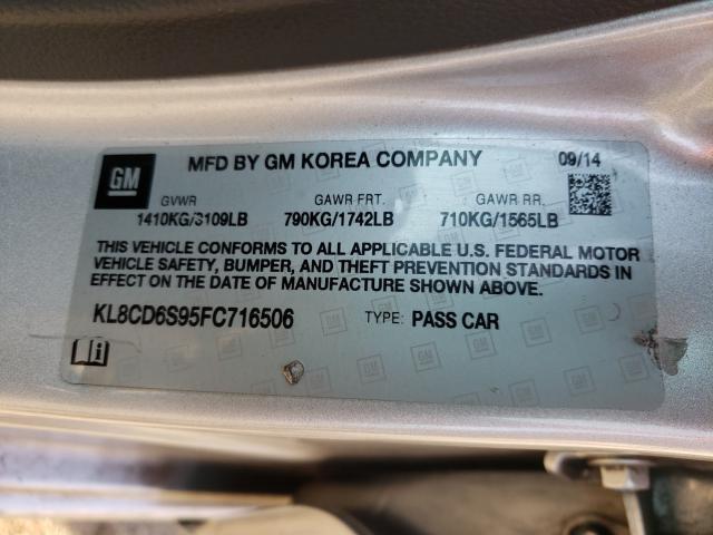 2015 CHEVROLET SPARK KL8CD6S95FC716506
