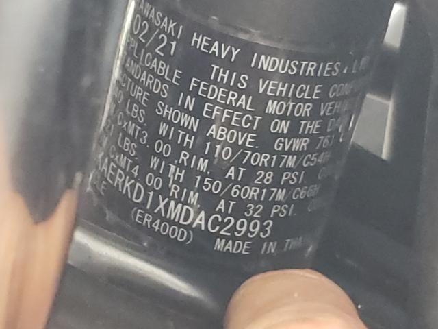 2021 KAWASAKI ER400 D JKAERKD1XMDAC2993
