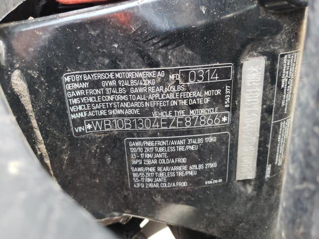 2014 BMW F800 GT WB10B1304EZF87866