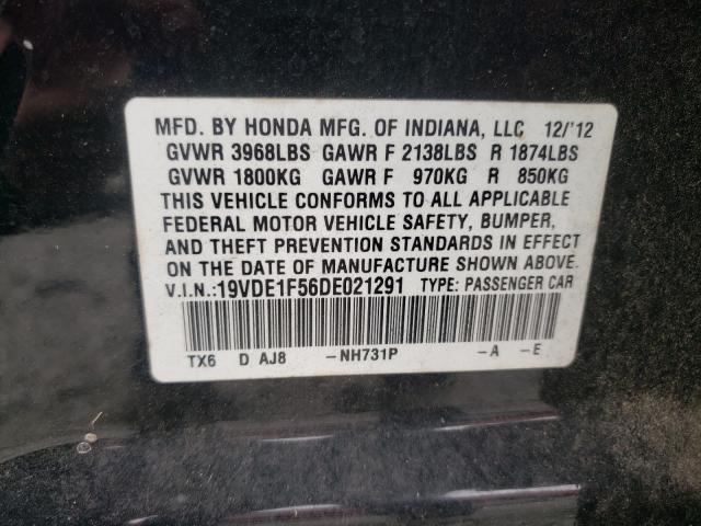 2013 ACURA ILX 20 PRE 19VDE1F56DE021291