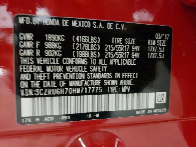 2017 HONDA HR-V 3CZRU6H70HM717775